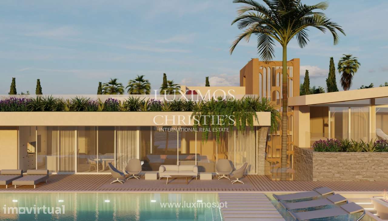 Terreno com projeto e vista mar à venda em Boliqueime, Algarve - Grande imagem: 3/11