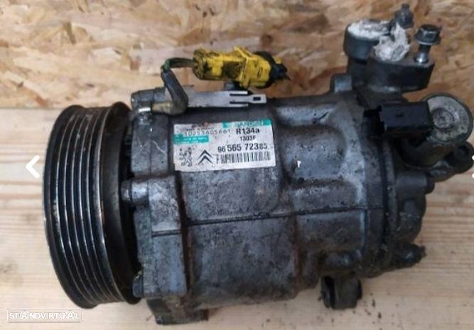COMPRESSOR DO AC PEUGEOT 407 607  CITROEN C5 C6 2.7HDI 9656572380 9663315580 - 1