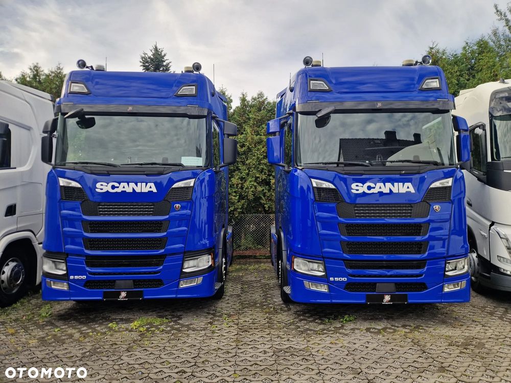 Scania S500 Full 6-AIR Nowe Opony Alu Felgi TV Skórzane fotele Osłony międzyosiowe/JVG Gliwice - 38
