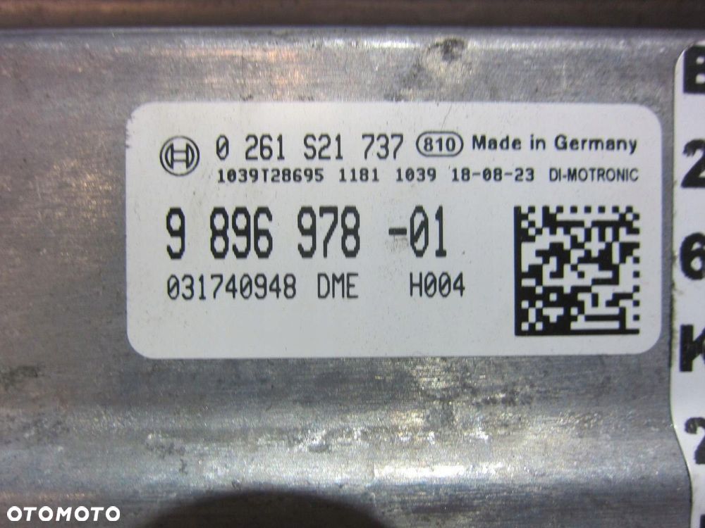 BMW X3 G01 B46 KOMPUTER STEROWNIK SILNIKA MODUŁ 8744139 12148678938 9896978 - 3