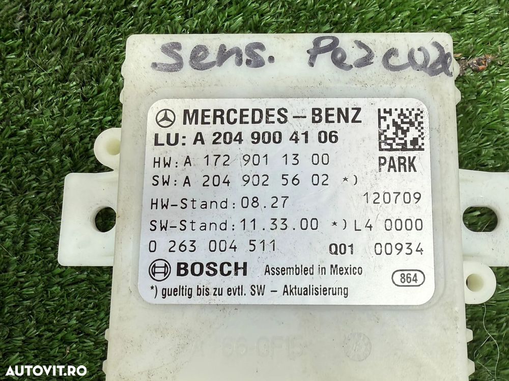 SENSOR MODUL PARCARE MERCEDES BENZ C220 C204 W204 CDI C-CLASS COUPE 2.2 DIESEL 2013 2008-2014 MERCEDES BENZ C250 C204 W204 CDI 2.2 DIESEL 2012 2008-2014 COD OEM A2049004106 A2049009004 - 6