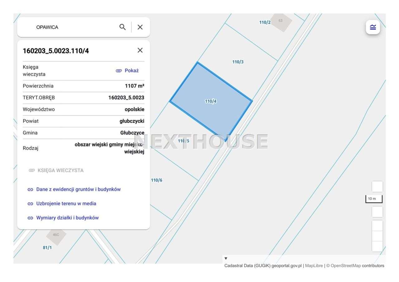 Działka, 1 108 m², Głubczyce - Pełny obrazek: 5/7