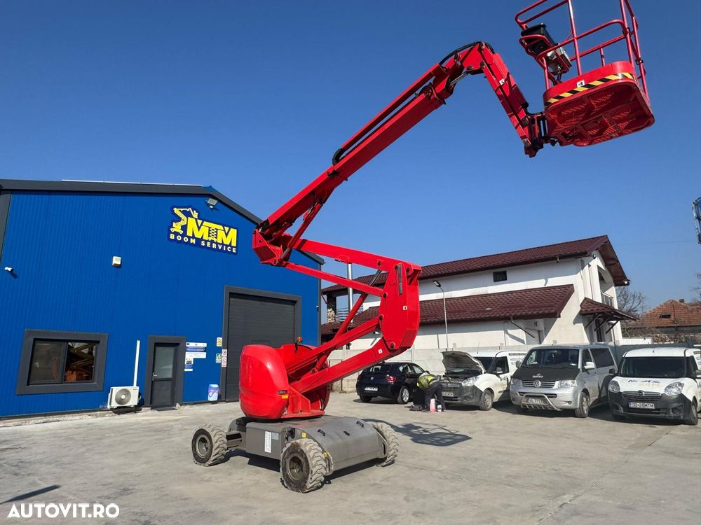 Manitou 150 AETJC Nacela electrica brat articulat 15 metri inchiriere Valcea Pitesti Bucuresti Craiova Slatina Tg Jiu Droberta Sibiu Deva Alba - 3