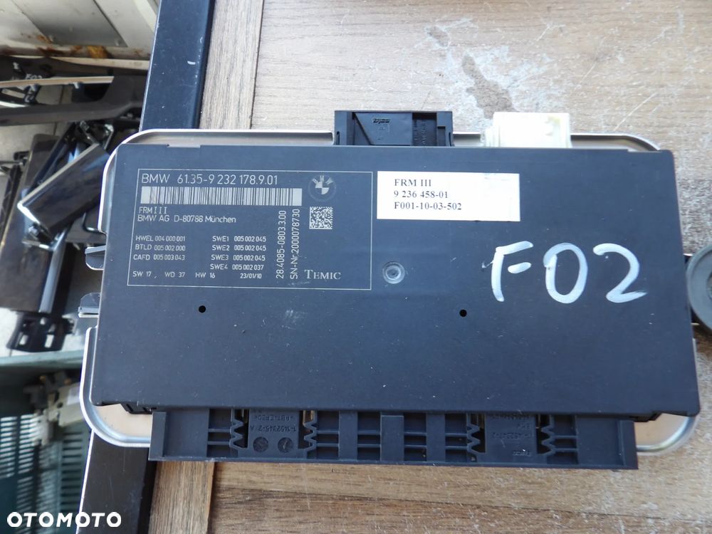 BMW - F01 - MODUŁ , STEROWNIK ŚWIATEŁ XENON - 9232178 - 1