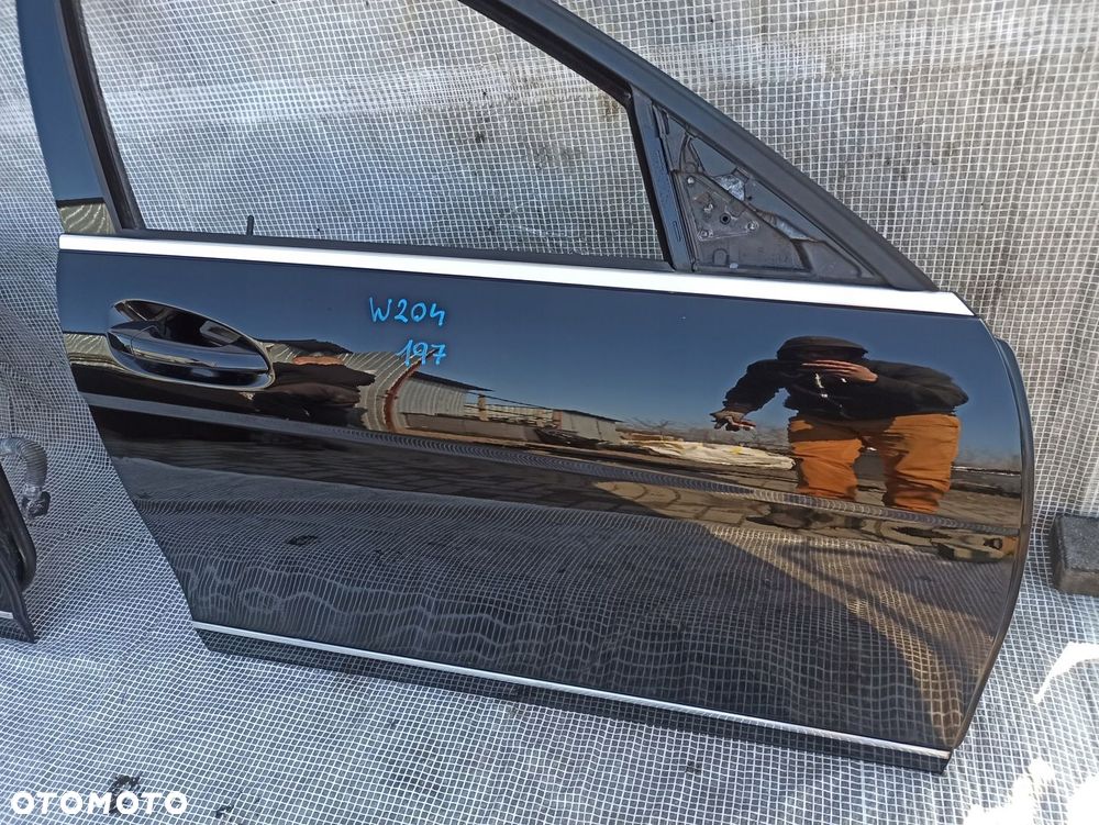 MERCEDES W204 C-KLASA DRZWI PRAWE PRZÓD PRZEDNIE 197 KOMPLETNE W KOLOR - 6