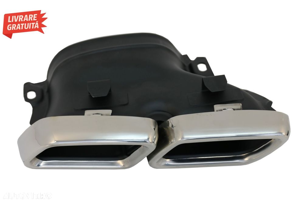 Difuzor Bara Spate cu Ornamente Evacuare Mercedes GLS X166 Facelift (09.2015-2019)- livrare gratuita - 10