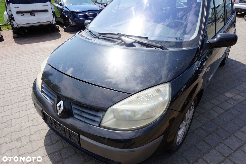 MASKA ZDERZAK BŁOTNIKI LAMPY SCENIC II PH1 NV676  RENAULT 2004-2006 CZARNY PRZÓD KOMPLETNY - 3