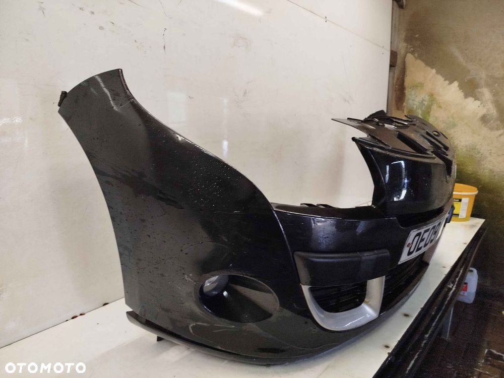 + ZDERZAK PRZÓD PRZEDNI RENAULT MEGANE 3 III NV676 CZARNY HALOGENY - 3