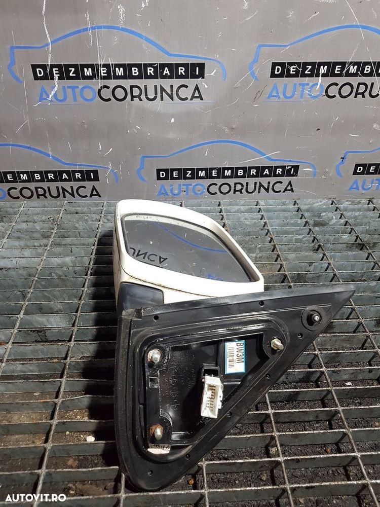 Oglinda stanga Hyundai Santa Fe 2 Facelift 2009 - 2012 4 Usi ALB 3M VANILLA WHITE (693) ... - 5