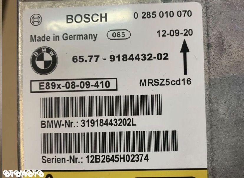 9184432 moduł sterownik poduszek powietrznych bmw 1 e81 e87 3 e90 e91 - 3