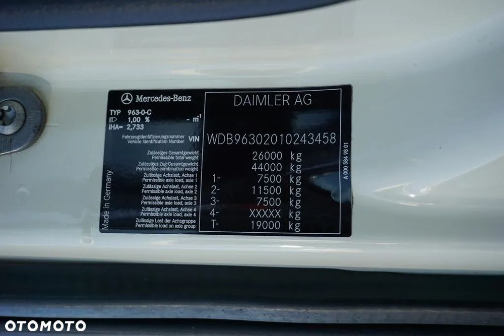 Mercedes-Benz ACTROS / 2540 / ACC / E 6 / ZESTAW PRZEJAZDOWY / CHŁODNIA + WINDA / 38 PALET - 11