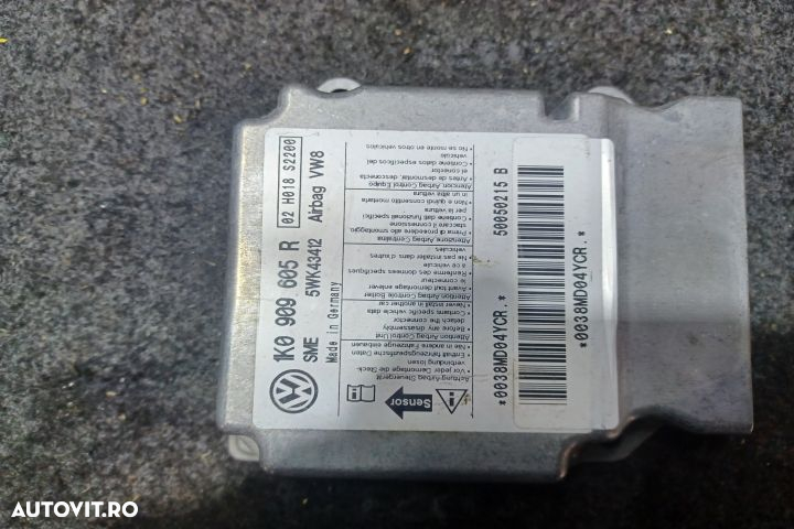 Calculator airbag 1K0909605R Volkswagen VW Golf 5 [2003 - 2009] Plus - 4