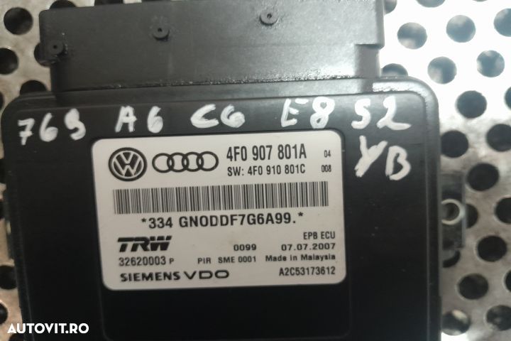 CALCULATOR FRANA DE MANA 4F0907801A 4F0907801A Audi A6 4F/C6 [2004 - - 2