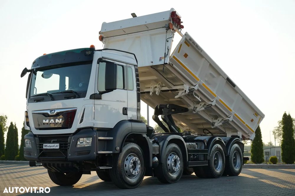 MAN TGS 35.420 / 8X4 / BASCULATOR 2 LATURĂ / HIDRAULIC / BORDMATIC / AUTOMAT - 2
