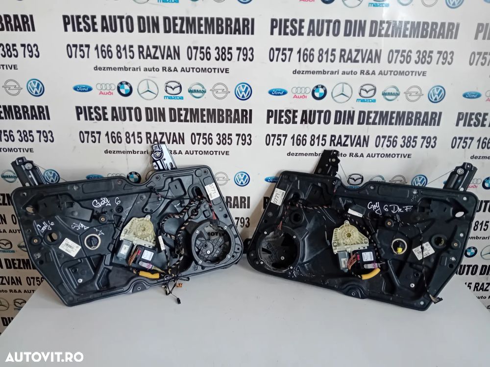 Macara Geam Electrica Stanga Dreapta Fata Completa Vw Golf 6 VI An 2008-2013 - 2