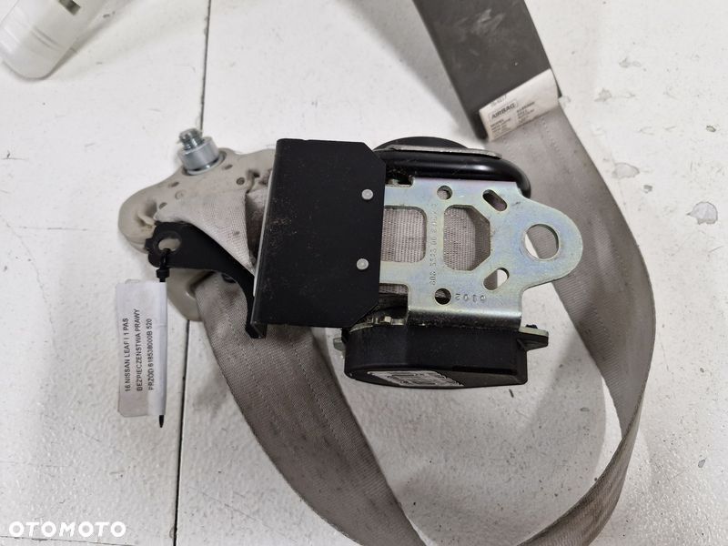 NISSAN LEAF I 1 PAS BEZPIECZEŃSTWA PRAWY PRZÓD 618538000B - 6