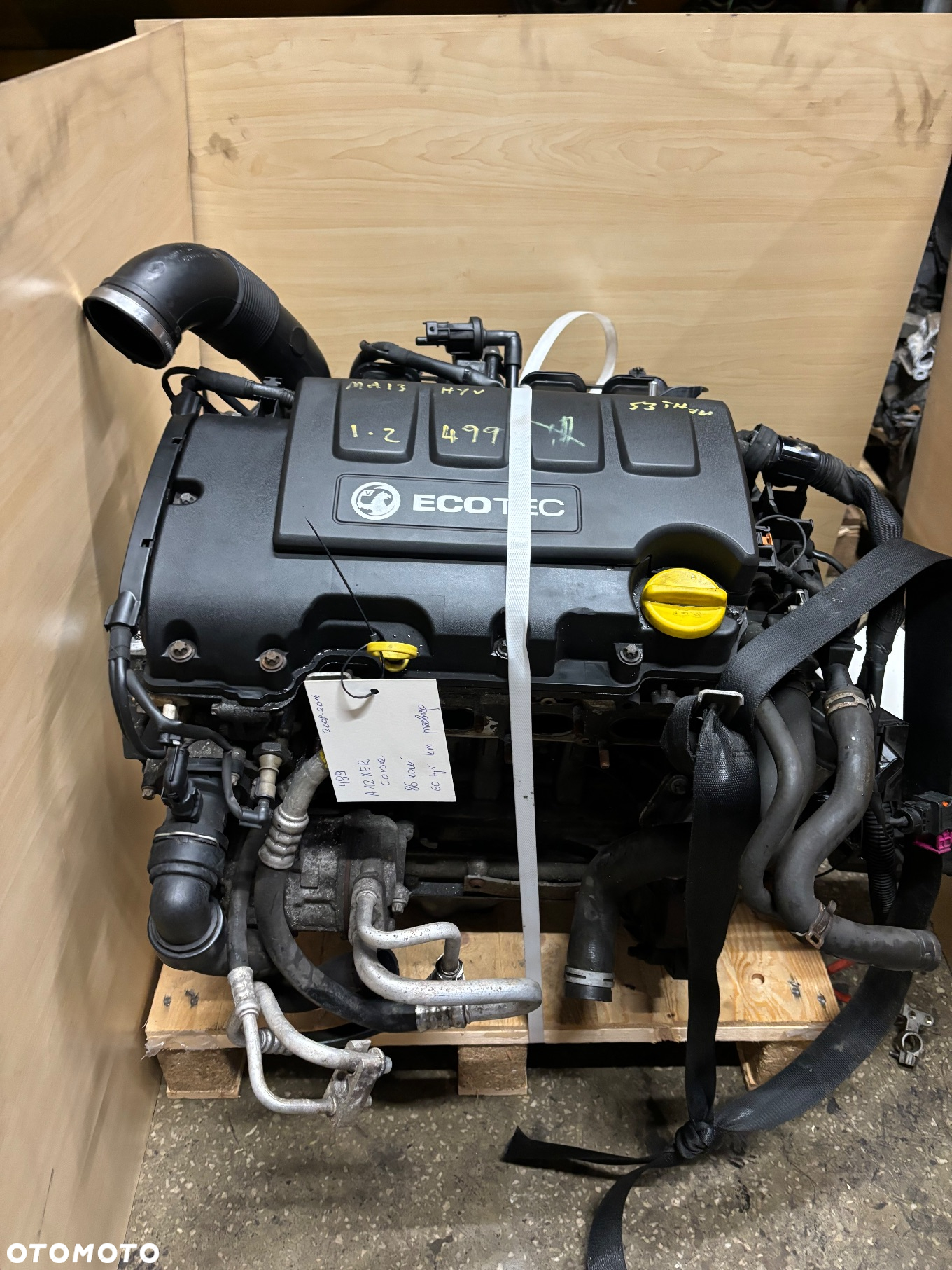 Silnik KOMPLETNY Z OSPRZETEM OPEL CORSA 1.2  A12XER przebieg 51 tys - 2