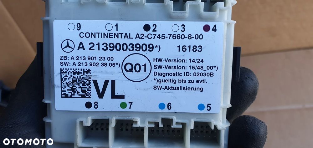 Moduł sterownik drzwi lewy przód Mercedes E-Klasa W213 A2139003909 A2139012300 A2139023805 - 5