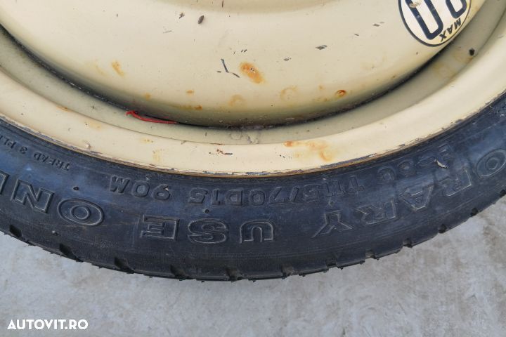 Roata de rezerva slim R15 37J15X4T 115/70 R15 37J15X4T 115/70 R15 Maz - 2
