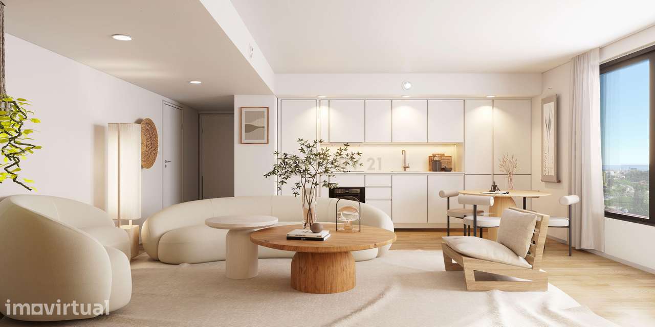 Apartamento T1 com vista Rio - Monteiro Plaza - Lisboa - Grande imagem: 2/9