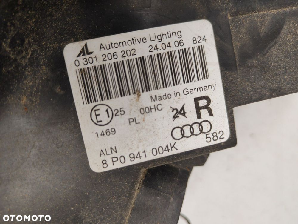 audi a3 8p lampa prawy przód 8p0941004k - 3