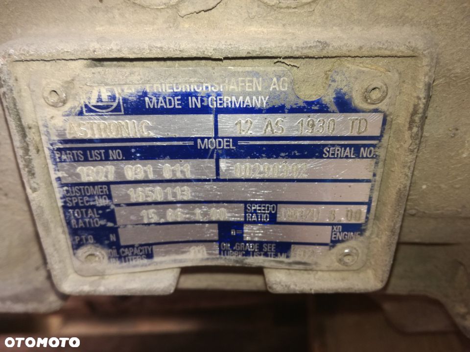SKRZYNIA BIEGÓW AUTOMAT ASTRONIC 12 AS 1930 TD - 2