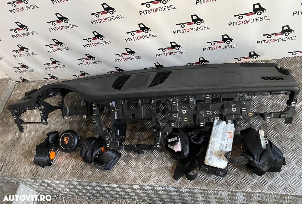 KIT AirBag complet PORSCHE MACAN S 95B 2014 2015 2016 2017 2018 2019 2020 plansa bord-volan-airbag-centura - 2