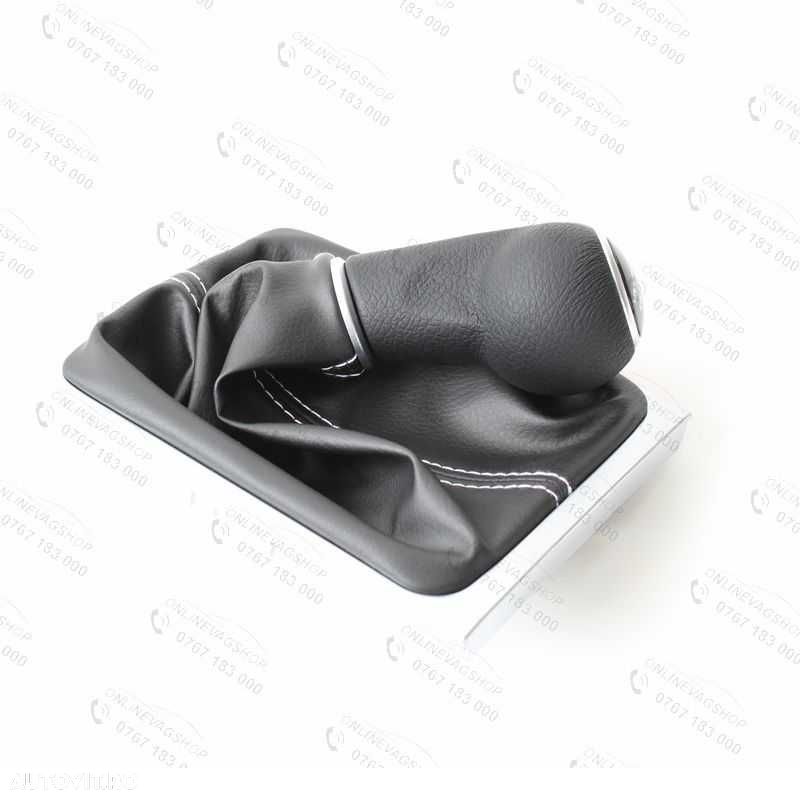 Nuca piele Passat B6,CC,3C,B7 cu 5 sau 6 viteze cu manson schimbator - 2