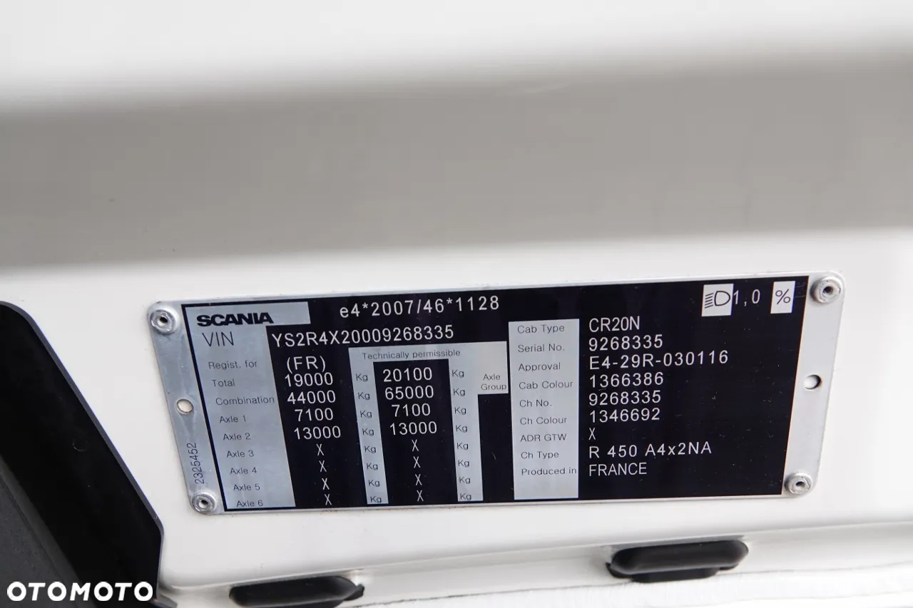 Scania R 450 / RETARDER / HYDRAULIKA / KLIMA POSTOJOWA / HYDRAULIKA / NISKA KABINA / OPONY 100% / PO KONTRAKCIE SERWISOWYM - 35