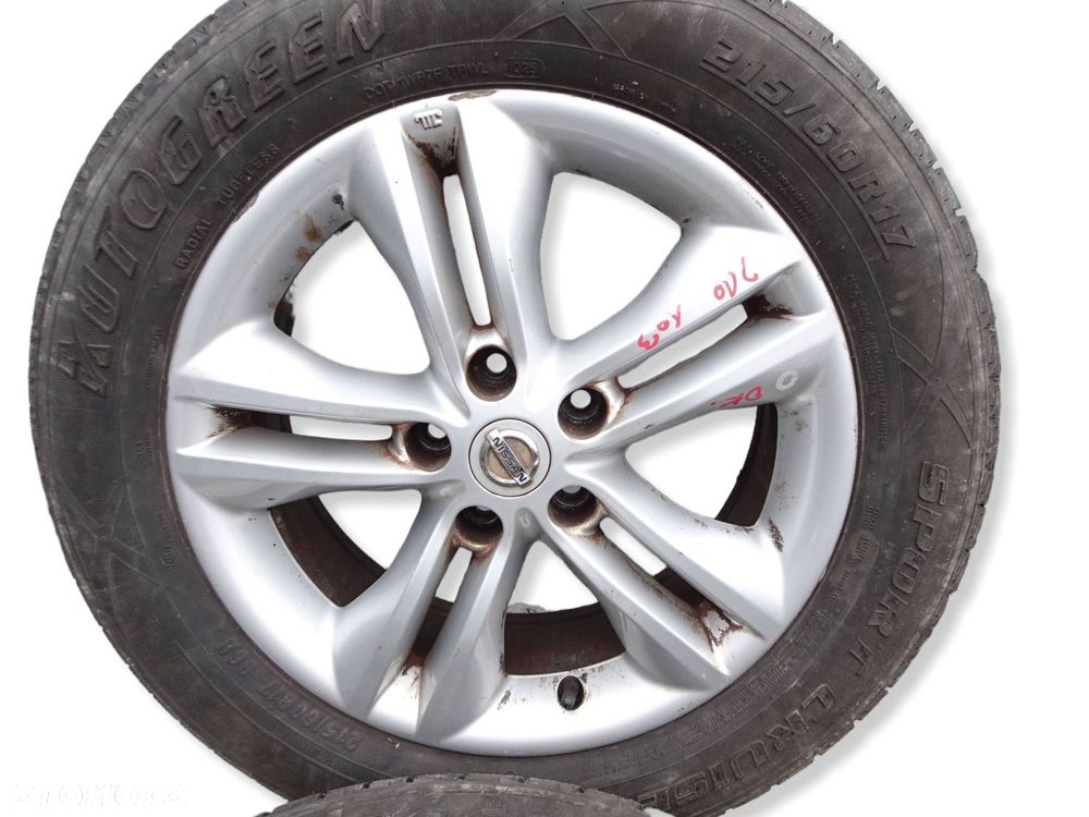alufelgi z oponami kpl. nissan qashqai j10 17" 5x114.3 et 40 - 6
