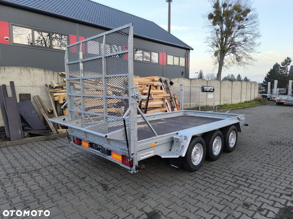 Niewiadów Przyczepa do przewozu sprzętu budowlanego Niewiadów K4035 400x190cm  3500kg 3 osie pod koparke koparka walec MOTOMUS - 1