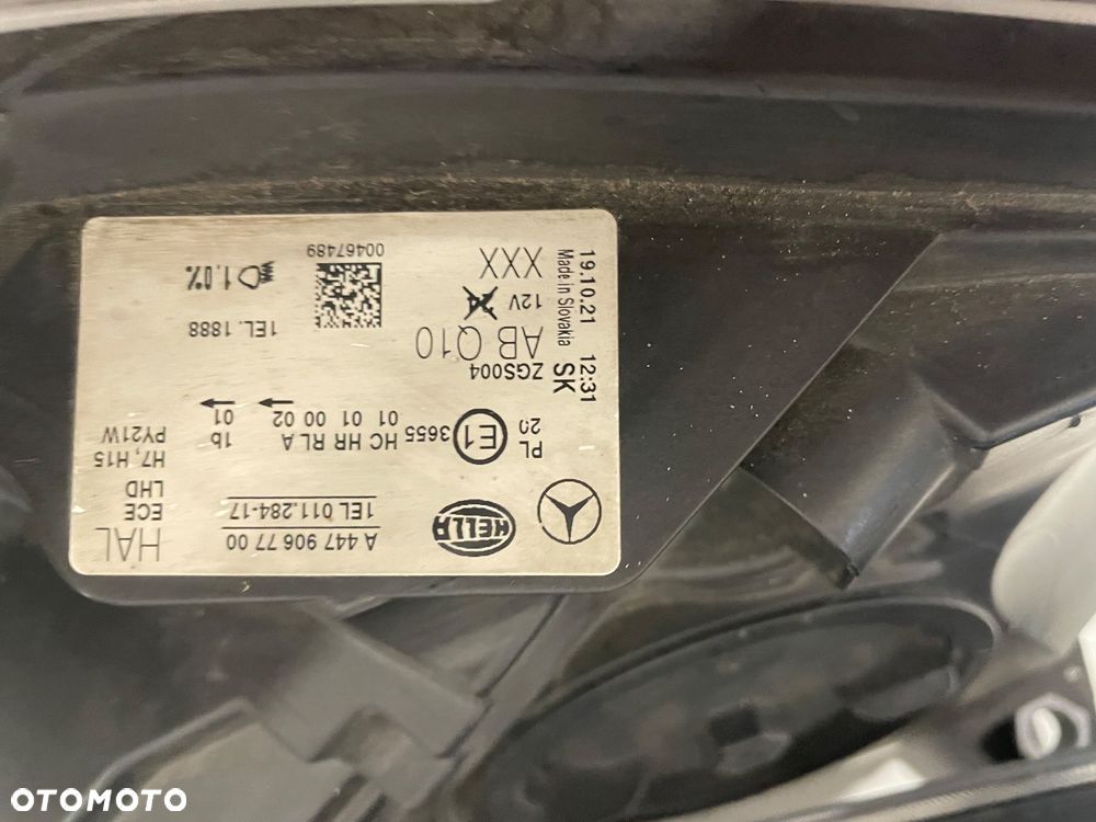 Merceds Vito  w447 LAMPA PRAWA LEWA 21r przód idealne komplet A4479067800A4479067700 Oryginał - 6