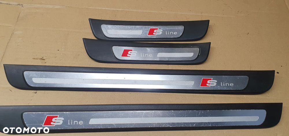 Listwa progowa nakładka listwy nakładki komplet Audi A4 B8 S line 8K0853374 - 3