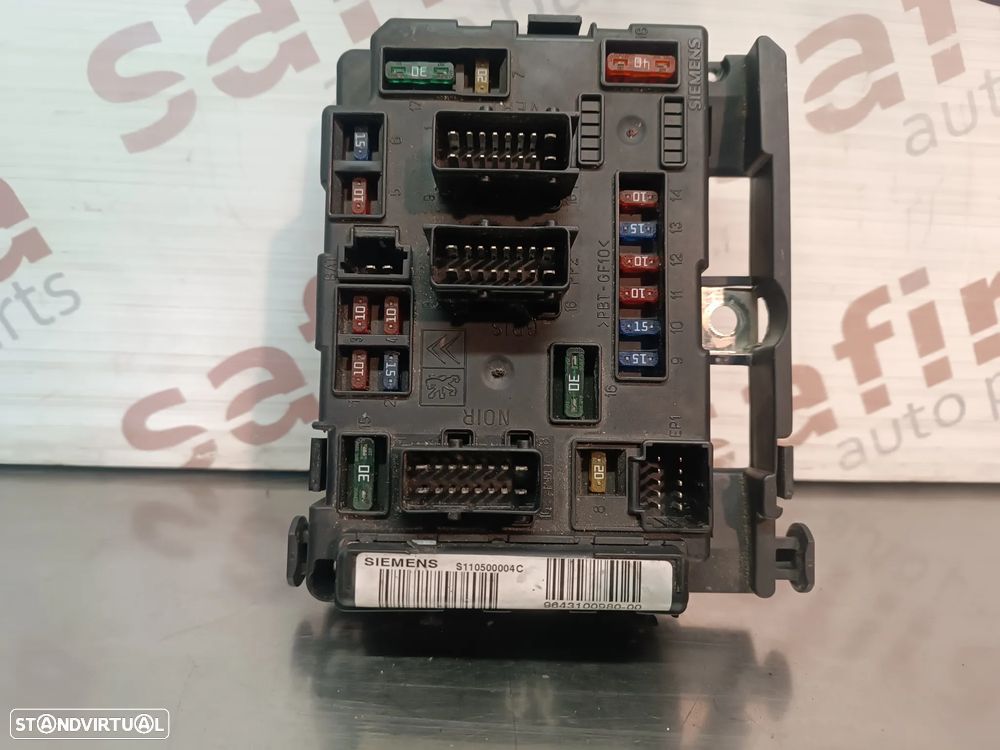 CAIXA DE FUSIVEIS CITROEN C5 BSM A6 9643100980 - 00 S110500004C - 1