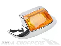 Lampka na przedni błotnik Harley Davidson Softail Touring pomarańczowa