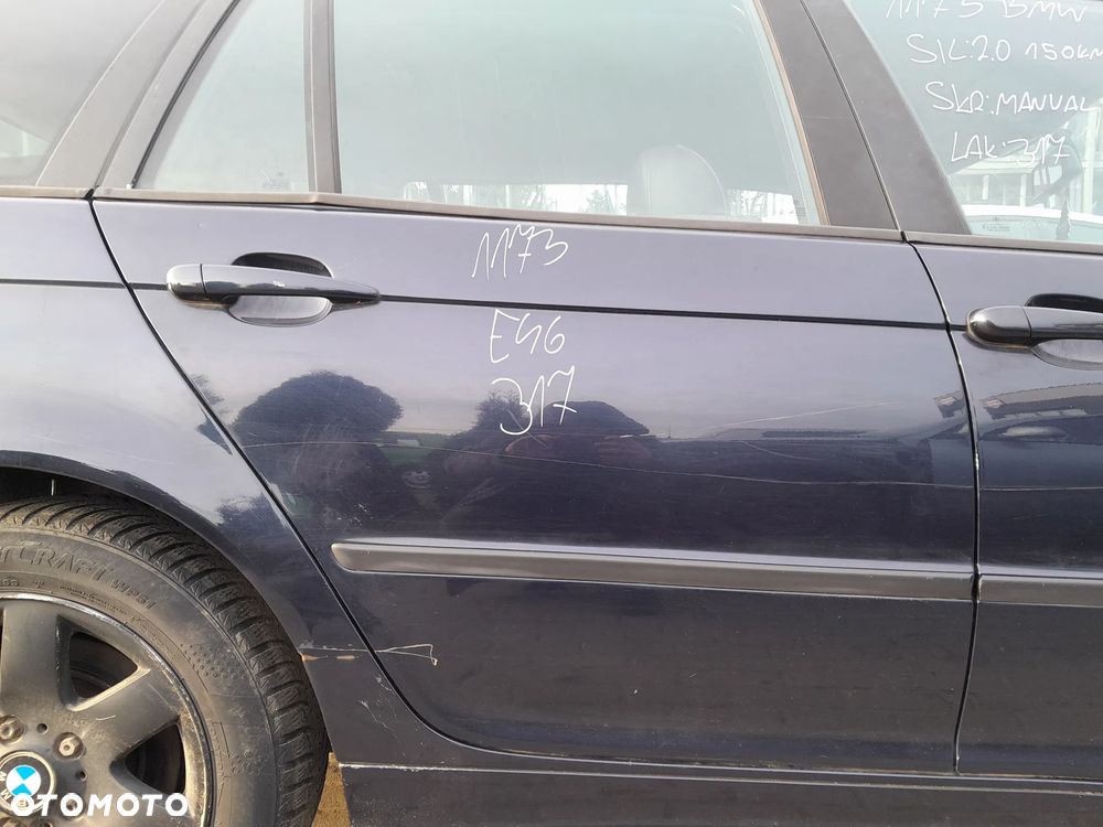 BMW E46 KOMBI DRZWI PRAWE TYLNE PRAWY TYŁ KOLOR: 317 - 1