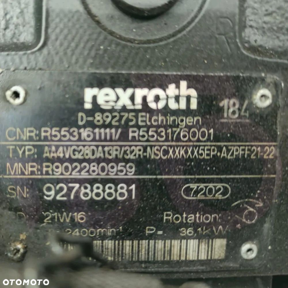 Pompa jazdy AA4VG28 Rexroth KUBOTA R070 - 10