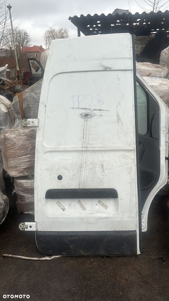 Drzwi tyl tylne klapa Opel Renault Movano II Master biale 2020 kompletne zawiasy Gorzow lubuskie - 2