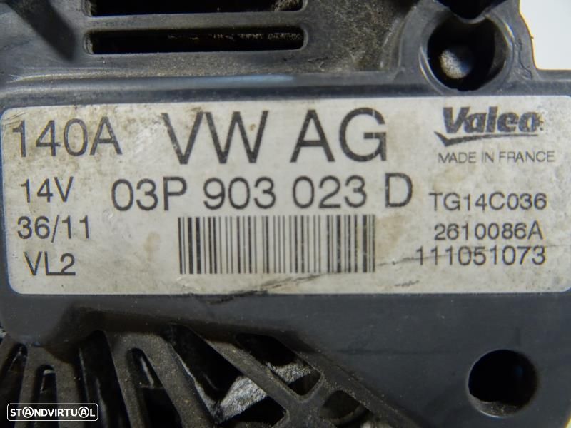 Alternador Volkswagen Polo (6R1, 6C1)  03P903023d / 03P 903 023 D / Tg - 4
