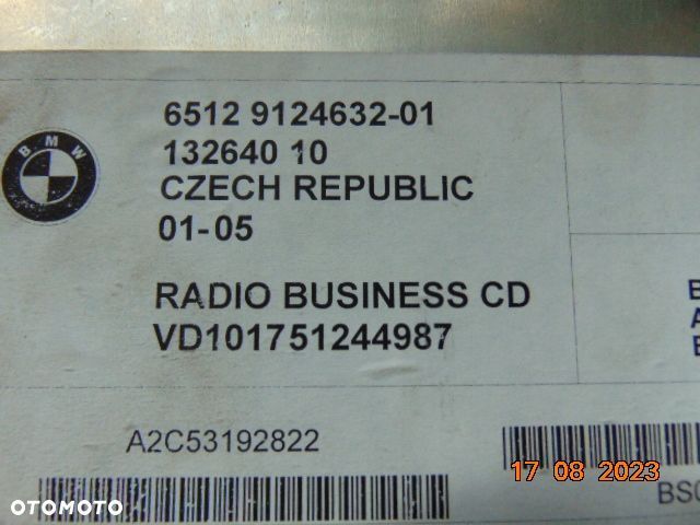 BMW Z4 E85 E86 RADIO Business CD SZARE - 6