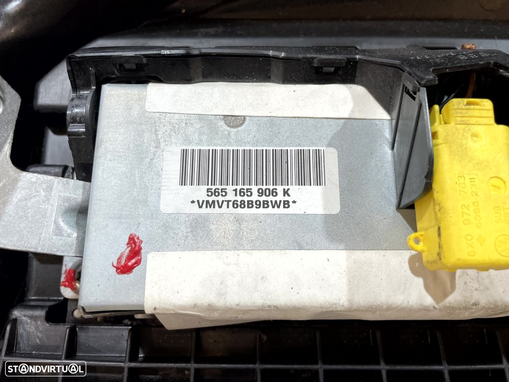 TABLIER INTERIOR AIRBAG PASSAGEIRO ORIGINAL 6Y1858089A 6Y1858089 6Q0880204F 6Q0880204 565165906K 565165906 SKODA FABIA I 1 MK1 6Y 6Y2 - 16