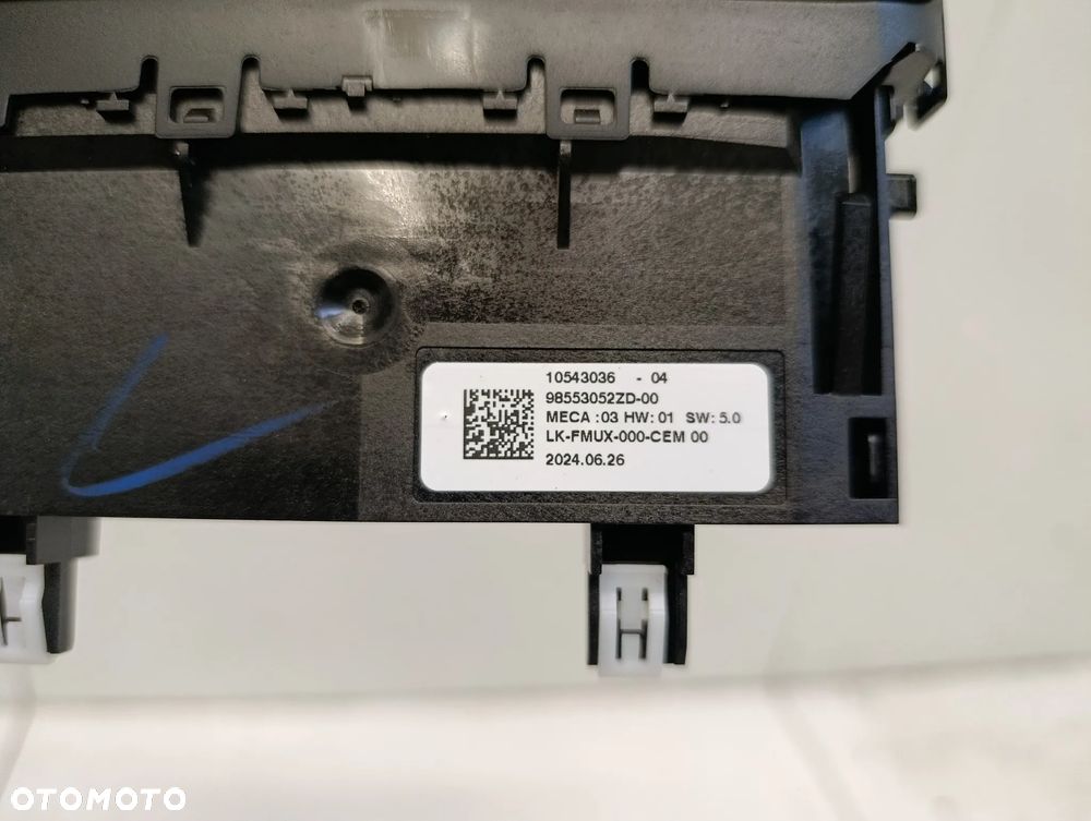 Panel sterowania radia nawigacji klimatyzacji eu Lancia Ypsilon IV 4 - 6