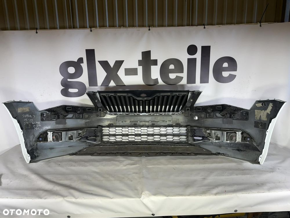 Skoda SuperB III Zderzak Przód Przedni Sprysk LF9E 15-19 3V0807221 - 6