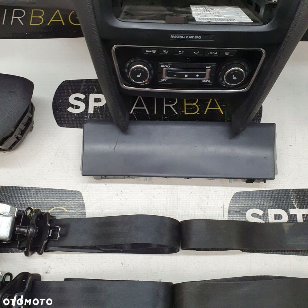 SKODA SUPERB B II LIFT DESKA ROZDZIELCZA KONSOLA KOKPIT PULPIT PODUSZKI AIRBAG AIR BAG PASY KIT SET - 7
