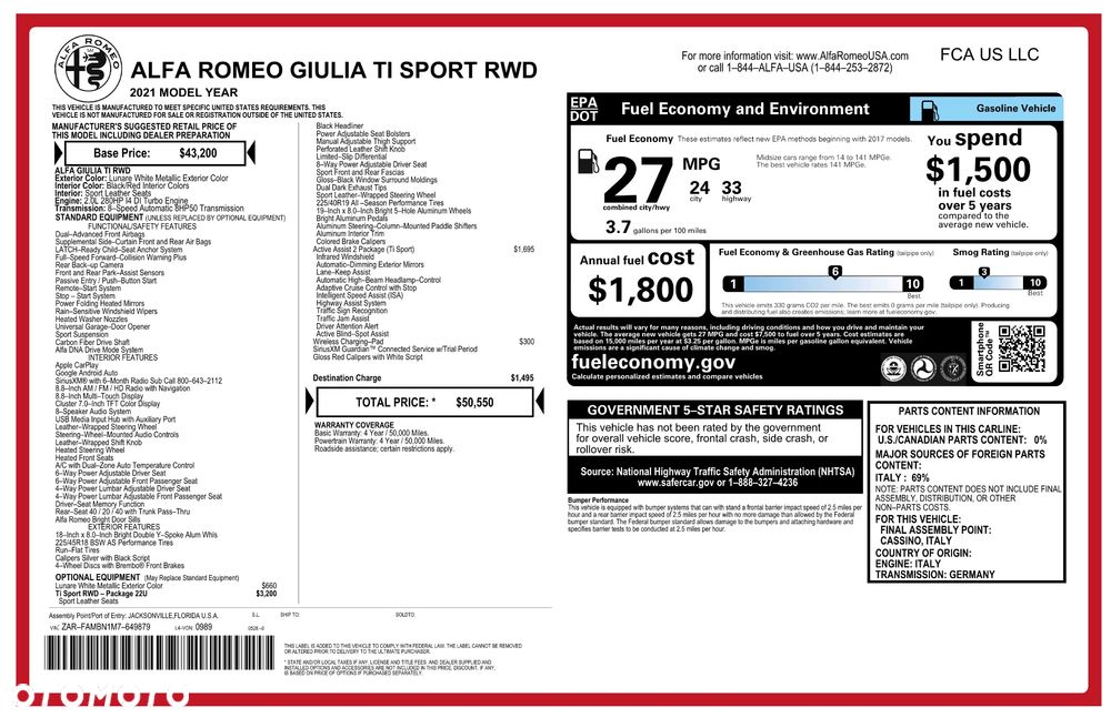 Alfa Romeo Giulia 2.0 Turbo 16V AT8 Veloce - 32