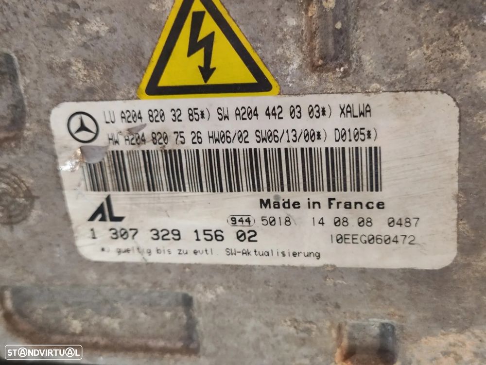 - Conjunto Oticas / Farois Xenon Mercedes W204 Class C - A2048203285 | 130732915602 - Esquerda | Direita | Original | Originais - 11