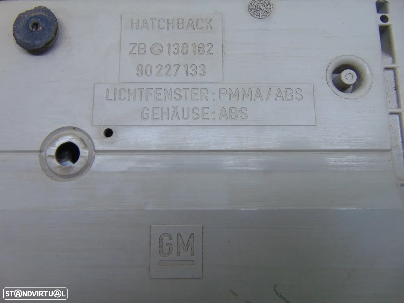 Opel Ascona placa central - 7