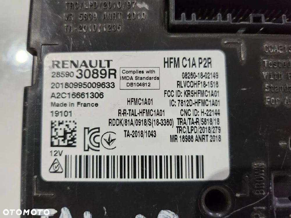 Moduł sterownik karty czytnik kart hand free Renault TALISMAN MEGANE IV ESPACE V LIFT - 6