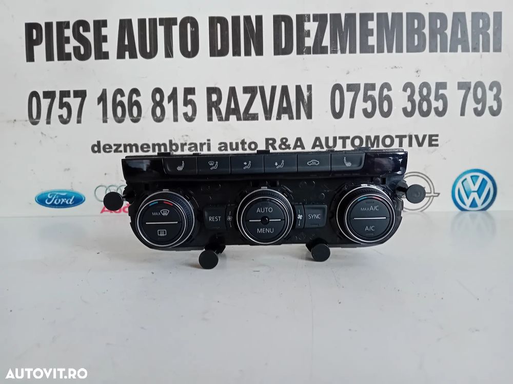 Panou Modul Comenzi Clima Dublu Climatronic Vw Passat B8 Arteon Cod 5G0907044DP Incalzire In Scaune - 3