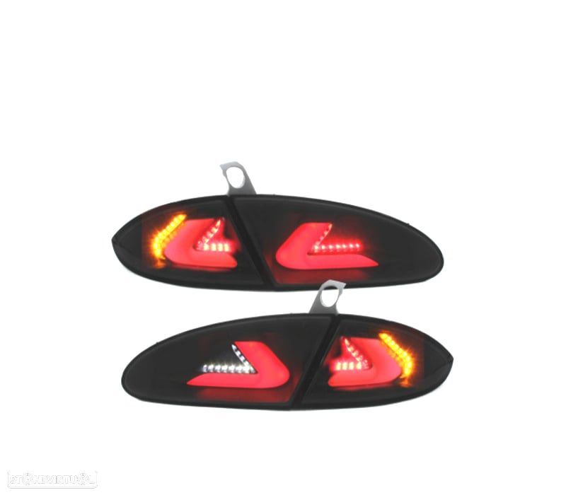 CONJUNTO DE FAROLINS SEAT LEON 2 1P 05-09 CARDNA PRETO FUMADO - 3